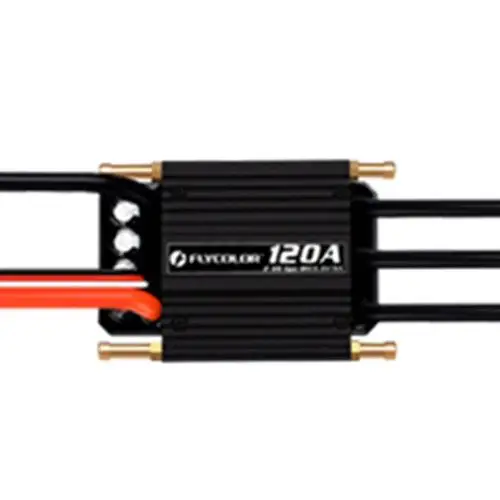 FlyColor Waterproof Brushless 120A ESC avec 5.5V / 5A 2-6s BEC pour bateau RC