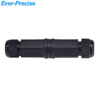 Cuerpo Lond Extremos dobles M25 RJ45 Ethernet Conector impermeable M25 8P8C Acoplador impermeable con tornillo pequeño para ahorrar espacio