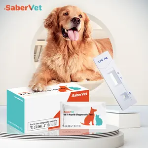 Veterinary Diagnostic Instrument Cpv Point Of Care Veterinary Testing Cpv Ag Dog Canine Parvovirus Detection Card Rapid Test Kit