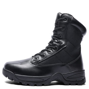 新款高品质顶级时尚皮革男士工作靴摩托车靴鞋出口阿里巴巴工厂批发2026年OEM - Product Image 2