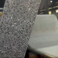 Feuille de polystyrène plastique à motif gaufré, feuille de polystyrène transparente, feuille de verre lenticulaire