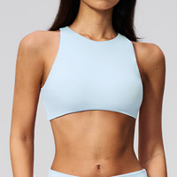 Soutien-gorge de sport de yoga de haute qualité, dos nu, anti-étirement, avec coussinets de poitrine, dos élégant, haut de fitness en Spandex/Nylon, maintien élevé