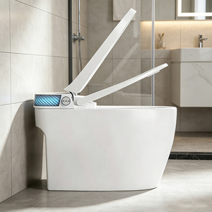 Inodoro Inteligente de Lujo Blanco Puro con Bidé, Totalmente Automático, Pantalla Digital, Iluminación Ambiental, S-trap Incluido, Ideal para Villas y Proyectos Hoteleros - Product Image 4
