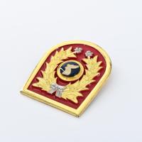 Badge en métal émaillé moulé sous pression, broche personnalisée, accessoire durable fait main pour la décoration d'uniformes