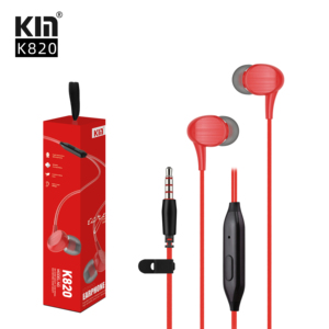 Km Nhà Máy K820 Trong Tai Đồng Vòng Loa Với 3.5Mm Cắm, Tai Nghe Có Dây, Điện Thoại Di Động, Điều Khiển Từ Xa, Âm Nhạc Và Microphone - Product Image 2
