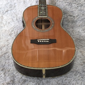 OO42 Acoustic Guitar by for Brand <b>Top</b> Solid Body with Elegant Flower Inlay Mahogany Back/Side Fingerboard Free - Product Image 3