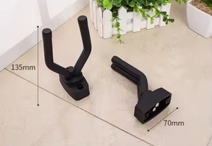 Facile da installare chitarra nera gancio di montaggio a parete con viti tipo di supporto per viole 2 confezioni - Product Image 3