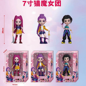 3-teiliges Set K-Pop Dämonenjäger Mädchengruppe Figurenserie Blind <span class=keywords><strong>Box</strong></span>, Niedliche Form Figur PVC-Ornamente Modell Spielzeug Überraschungsboxen - Product Image 6