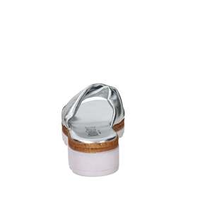 Sandali con zeppa Novaflex MonteFalco da donna, stile ciabatta bassa, colore argento - Product Image 3