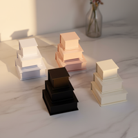 Boîte de rangement pour bijoux de style livre à fermeture magnétique avec logo personnalisé, plusieurs tailles pour bagues, boucles d'oreilles, colliers, bracelets