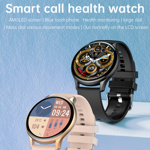 2025 nuevo <span class=keywords><strong>reloj</strong></span> inteligente AMOLED redondo parlante, relojes inteligentes deportivos impermeables, <span class=keywords><strong>reloj</strong></span> inteligente inalámbrico Android BT - Product Image 3
