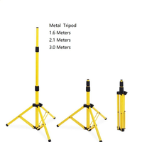 Projecteur de travail LED avec trépied, portable, étanche, pour chantier, construction, extérieur, camping