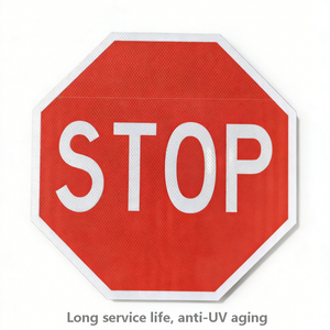 لافتة تحذير عاكسة عالية الوضوح بسعر المصنع، لافتة سداسية من الألومنيوم للسلامة على الطرق - Product Image 1