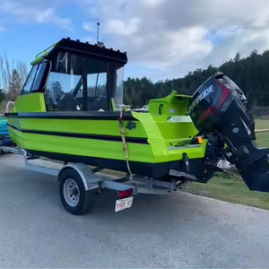 Bateau de pêche en aluminium insubmersible de 20 pieds avec ponton rempli de mousse Yacht de sport de 6m avec moteur hors-bord à vendre - Product Image 4