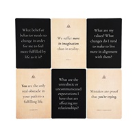 Cartes d'affirmation personnalisées pour la pleine conscience et la santé mentale, cartes d'affirmation inspirantes avec support en bois