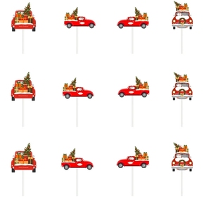 Bandierine <span class=keywords><strong>per</strong></span> Torte Natalizie, Set di 12 Topper <span class=keywords><strong>per</strong></span> Cupcake 'Buon Natale' <span class=keywords><strong>per</strong></span> Decorazioni Dolci, Accessori <span class=keywords><strong>per</strong></span> Feste Natalizie - Product Image 4