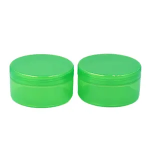 批发热卖日用护肤300毫升绿色PP塑料面霜罐绿色塑料罐
