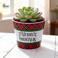 Pot de fleurs moderne de style vintage, décoration intérieure et extérieure, décoration de Noël, métal enduit de poudre, suspendu pour centre commercial
