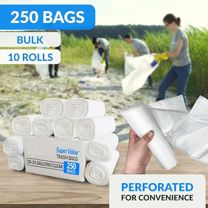 Bolsas de Basura Coloridas, Bolsas de Basura Resistentes, Bolsas de Basura Negras Grandes, Bolsas de Basura para Jardín, Hojas y Uso Comercial - Product Image 5
