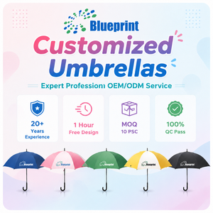 Ombrello da Golf Personalizzato, Pieghevole, Antivento, Completamente Automatico, Stampa Personalizzata, in Pongee, Qualsiasi Dimensione e Tipo - Product Image 1