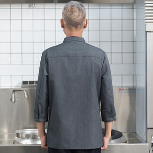 Chef Ropa DE TRABAJO Hombres de manga larga Chef Transpirable Hotel Catering Chef Ropa DE TRABAJO Conjunto de uniforme de cocina - Product Image 5