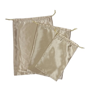 Sac à cordon en satin or rose de bonne qualité <span class=keywords><strong>Cin</strong></span>-SSD-14 sac de lingerie en satin de rangement - Product Image 1