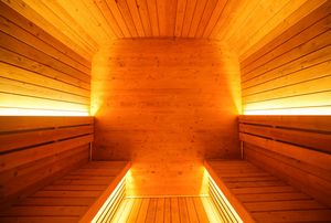 Sauna en bois carbonisé de haute qualité pour l'extérieur, grande taille familiale, cube, sauna traditionnel à vapeur avec chauffage au bois - Product Image 2