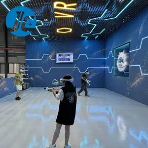 VR 놀이 메타 버스 슈팅 게임 큰 우주 정거장 9D VR 전자 스포츠 아케이드 머신 VR 아레나 무료 로밍
