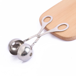 Stainless Steel Meatball Maker 8cm Kitchen Tongs For Rice Ball <b>Mold</b> Food Clips - Product Image 1
