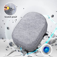 Étui de transport rigide Compatible avec Oculus Quest 2 avec bandoulière réglable rangement de voyage EVA coque dure antichoc gris