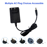 Adaptateur secteur mural US 12V 2A 24W, alimentation à découpage AC/DC pour caméra CCTV, bande LED, DVR, NVR, routeur