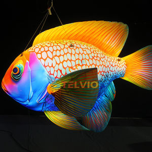 Sıcak satış dev şişme balık modeli asılı reklam şişme için Led aydınlatma ile şişme balık modeli - Product Image 2