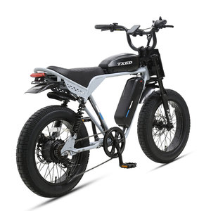 Bicicleta Eléctrica TXED Estilo Motocross Todoterreno, 48V 750W, 7 Velocidades, Suspensión Trasera, Motor Trasero, para Adultos - Product Image 3