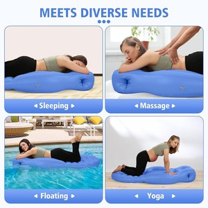 Matelas Gonflable en TPU pour Entraînement Sportif, Coussin de Sommeil pour Femme <span class=keywords><strong>Enceinte</strong></span> avec Housse Floquée, Épaisseur 0,3 mm, Grossesse - Product Image 2