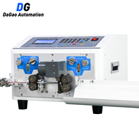 Machine de coupe et de dénudage de fils automatique/semi-automatique DG-808A avec dénudage double fil, alimentation AC220V