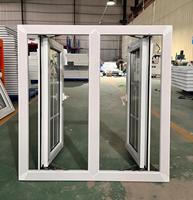 Fenêtre à battants en PVC/UPVC à économie d'énergie Conch avec grilles françaises