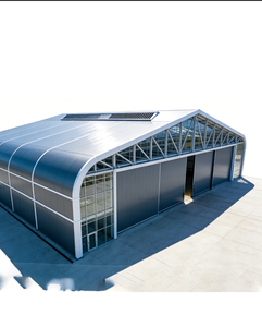 Hangar de Aviones Moderno con Estructura de Acero Prefabricada |   Edificio de Acero Ensamblado Personalizable de Gran Envergadura - Product Image 1