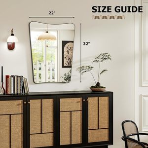 Specchio da Parete a Forma di Farfalla di Alta Qualità, Design Curvo Senza Cornice, Specchio Sospeso ad Alta Definizione per Mercato USA ed EU, Vendita all'Ingrosso - Product Image 3