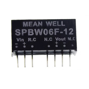 Có nghĩa là cũng SPBW06F-12 DC-DC chuyển đổi, 12V 0.5A, hiệu quả 88% cao, SIP ruggedized cho công nghiệp và Truyền thông sử dụng - Product Image 4