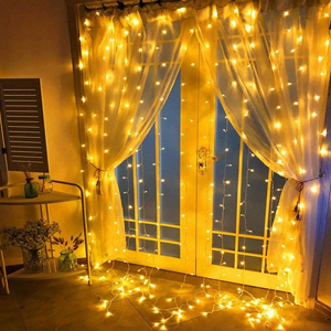 Holiday Lighting Home Christmas Party Fairy Light Indoor LED Curtain Christmas Lights Curtain