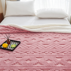 Queen/<strong>King</strong> <strong>Size</strong> Four Seasons Comfortable Nap Knitted <strong>Throw</strong> Blanket Warm Taffeta Thick Solid Anti-Pilling Eco-Friendly Modern - Product Image 3