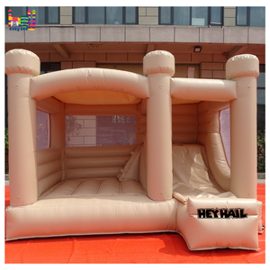 <span class=keywords><strong>Casa</strong></span> de Brinco Inflable Comercial de PVC Grande para Niños, Blanca, para Exteriores, <span class=keywords><strong>con</strong></span> Tobogán y <span class=keywords><strong>Piscina</strong></span> de Pelotas, 16x13 pies, Capacidad de 500 kg, para <span class=keywords><strong>Alquiler</strong></span> en Bodas y Fiestas - Product Image 1
