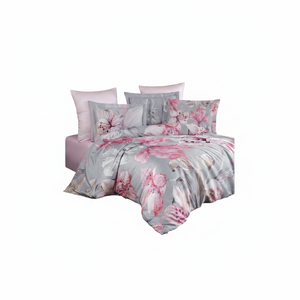 Juego de Funda de Edredón de Satén Varol Royal, 300 Hilos, Diseño Floral, Estilo Princesa para el Hogar, LILYA - Product Image 2