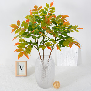 Plante artificielle Nandina Domestica Flower Delight 110 cm en plastique moulé par injection pour décoration intérieure et présentation de mariage - Product Image 2