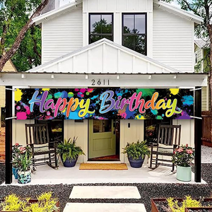 لافتة فينيل مخصصة مطبوعة بدقة عالية مقاومة للماء ومتينة للاحتفالات بالمناسبات مثل أعياد الميلاد والتخرج، مناسبة للاستخدام الداخلي والخارجي وديكورات المناسبات الاحتفالية. - Product Image 3