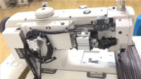 Machine à coudre pour cuir à point noué 1560 à double aiguille à alimentation composée de type Juki avec coupe-fil