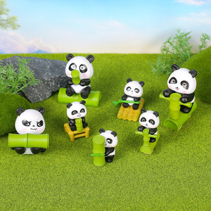 Figura de Panda de PVC, Decoración para Coche, Adorno de Escritorio de Dibujos Animados, Regalo - Product Image 1