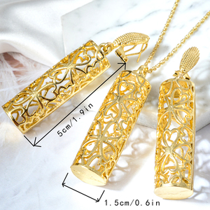 Ensemble de bijoux en cuivre de haute qualité avec fleurs nigérianes, collier et boucles d'oreilles pour femmes, mariage, fête, mariée, ensemble de bijoux en or 14 carats - Product Image 6