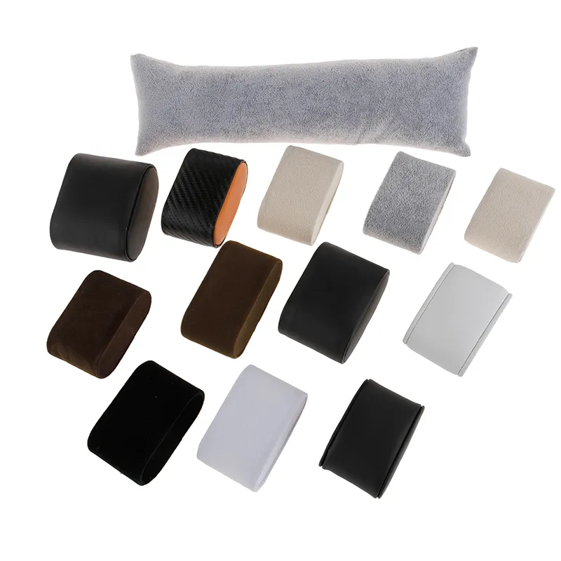 In stock Custom Color Size Velvet Suede PU Leather Watch Show Display Storage Pillow Cuff Cushion Holder