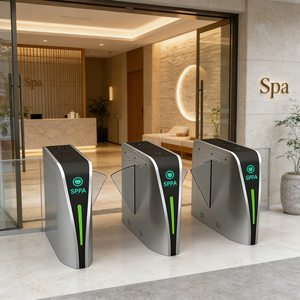 वाटरप्रूफ स्टेनलेस स्टील स्विंग टर्नस्टाइल स्वचालित एक्सेस कंट्रोल बैरियर स्टेशन हवाई अड्डों के लिए पार्किंग स्थल - Product Image 3